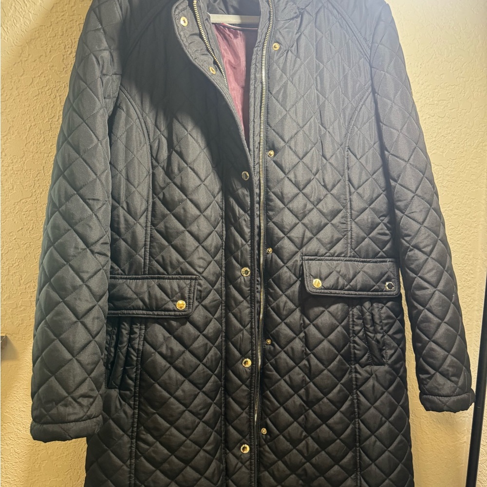 Tommy Hilfiger Black Quilted Puffer Coat